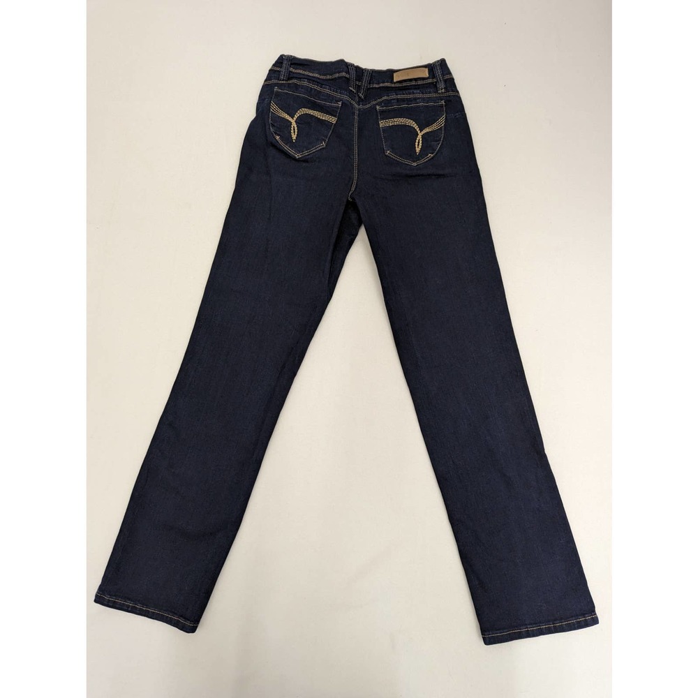 YMI WannaBetterButt Mid Rise Straight Leg Dark Wash Women's Jeans Size 9